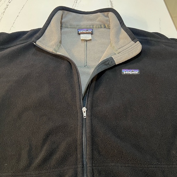 Patagonia Synchilla Black Fleece Zip Up Men's Jacket size L - Picture 4 of 16